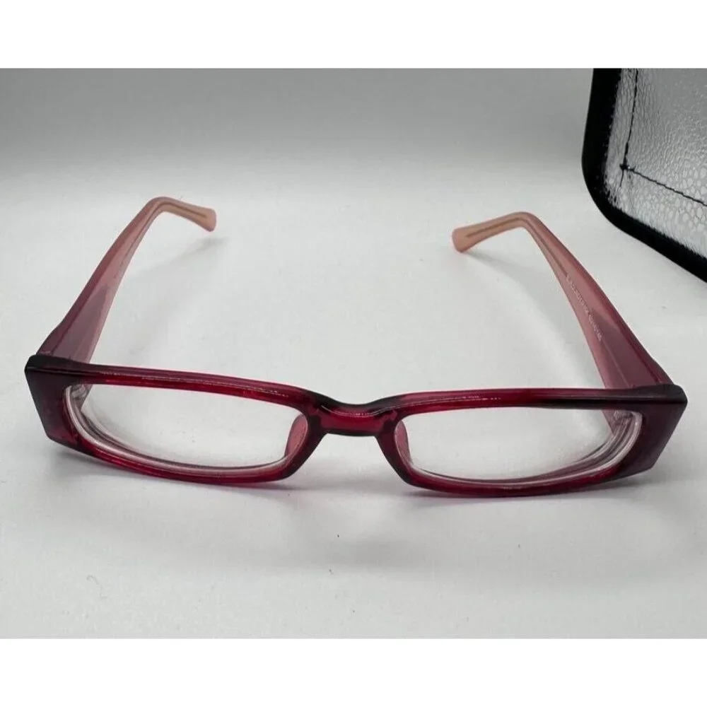 Modern Popular‎ Womens Eyeglasses Frame for Prescription Lenses Burgundy Pink